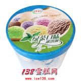 伊利餐饮大桶装雪糕批发绿茶味冰淇淋3.5kg