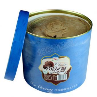 伊利餐饮大桶装雪糕批发巧克力味冰淇淋3.5kg