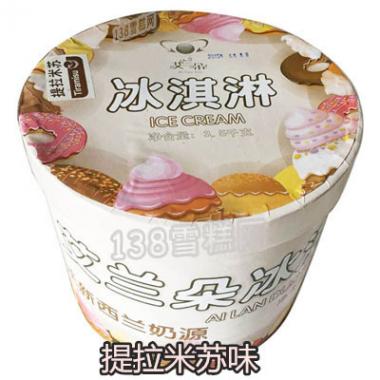 艾兰朵餐饮大桶雪糕提拉米苏味冰淇淋3.5kg 7L