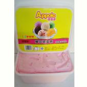 香港阿波罗餐饮桶装冰淇淋草莓味雪糕批发3.2kg 6L